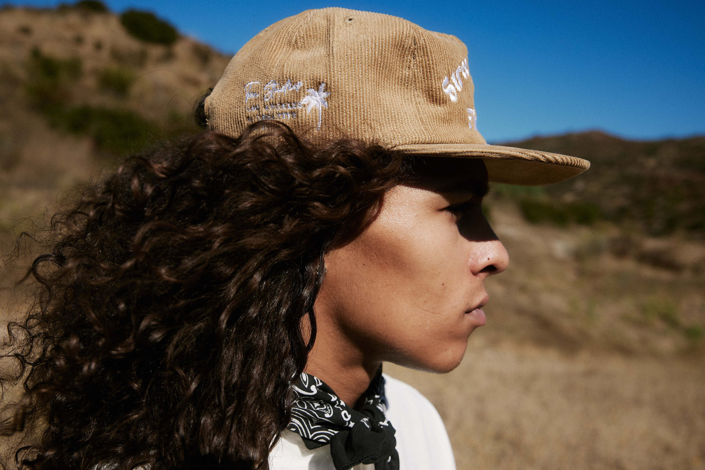 Coffee Corduroy Snapback Hat