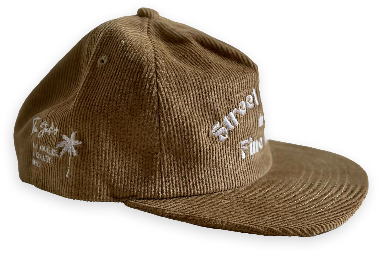 Coffee Corduroy Snapback Hat